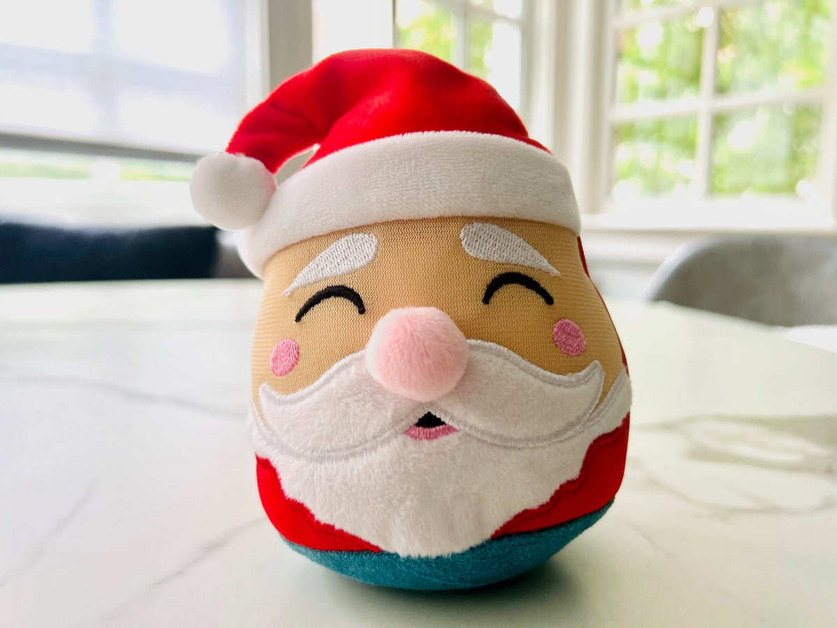 Santa Skreenie® — holiday plush with commercial-grade microfiber bottom